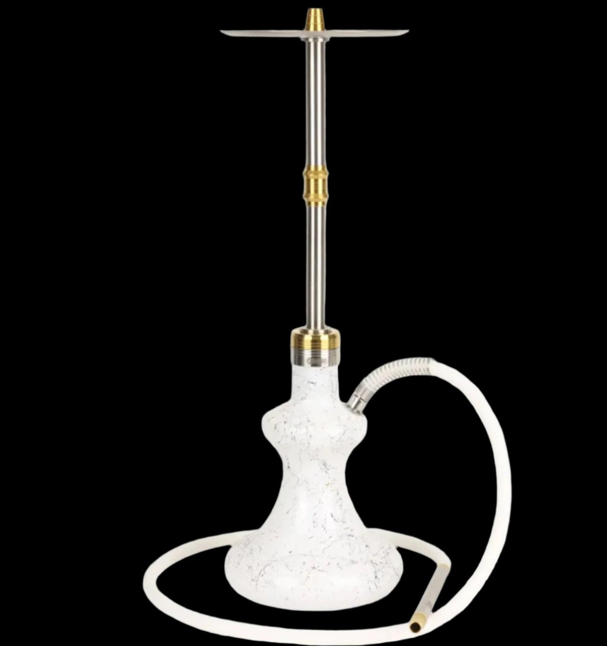 Oduman Hybrid White Clear Glass Shisha V2